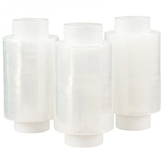 Folie Stretch Minirole Lungime 100 m, Latime 100 mm, Utilizare Manuala, Grosime 23 my, Culoare Transparent, Diametru Tub 38 m...