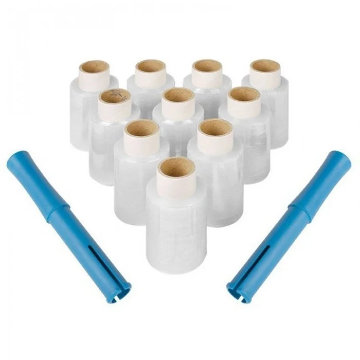 Kit Starter 10 Mini Role Folie Stretch-Folie Stretch, Legare Si Paletizare
