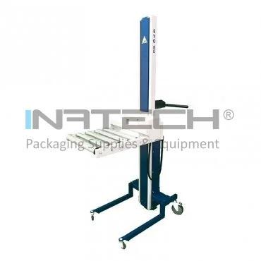 Мобилен асансьор с конвейерна стойка 640 х 530 х 60 мм Размер на стойката 640 х 530 х 60 мм, Максимална височина на повдигане 2000 мм, Максимално тегло 80 кг, Конвейерна стойка