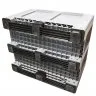 Boxpalet Plastic Cu Pereti Plini, 1200 x 1000 x 760 mm Lungime 1200 mm, Latime 1000 mm, Inaltime 760 mm, Volum Litri 610, Varianta 3 traverse/sine