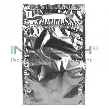 Punga Termoizolanta Cu Fermoar Isothermal Pouch Dimensiuni 200  X 250 mm, Clapeta 70 mm, Цвят Argintiu, Tip Cu Maner si Zip