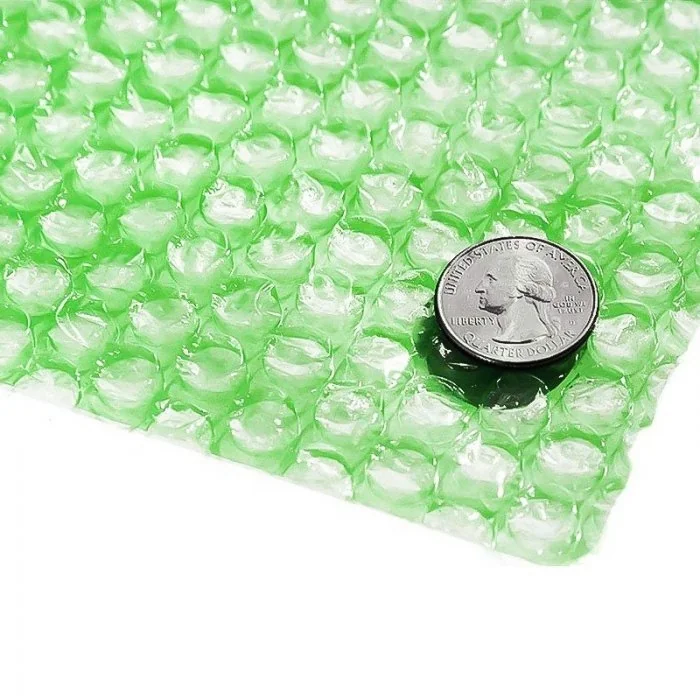 Folie Cu Bule Mici Eco Friendly, 300 mm x 100 m, 60 my Lungime 100 m, Latime 300 mm, Straturi 2, Grosime 60 my, Culoare Verde...