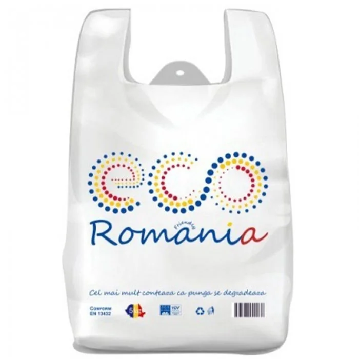 Pungi Biodegradabile Tip Maiou Pliu 2 x 60 mm, Dimensiuni 240 x 420 mm, Grosime 15 my, Rezistenta 3 kg, Buc / Pachet 500-Pung...