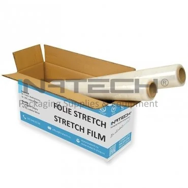Folie Stretch Uz Manual Latime 500 mm, Grosime 23 my, Greutate 1.5 kg, Цвят Transparent, Greutate Tub 0.3 kg, Buc / Pachet 6