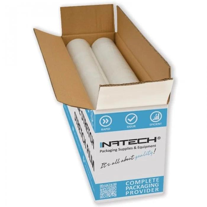 Folie Stretch Uz Manual Latime 500 mm, Grosime 23 my, Greutate 1.5 kg, Culoare Transparent, Greutate Tub 0.3 kg, Buc / Pachet...