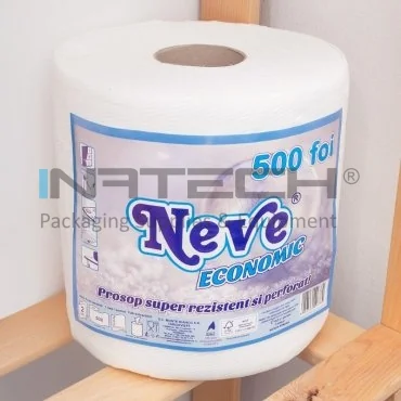 Хартиен кърпи, Бял, 2 слоя, домашна употреба Дължина 115 м, Ширина 200 мм, Слоеве 2, Брой листове 500