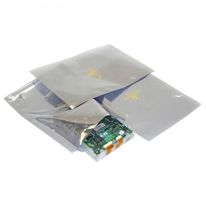 Pungi Antistatice ESD Dimensiuni mm (l x L) 180 x 250, Grosime 80 my, Culoare Transparent, Buc / Pachet 50-Folie Si Pungi Pen...