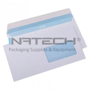 Plic Cu Fereastra Adeziv Siliconic, Dimensiuni 229 x 324 mm, Dimensiune Fereastra 50 x 100 mm, Pozitie Fereastra Dreapta, Цвят Бял, Tip C4, Ambalare Buc/Cutie 250