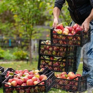 Ladite Din Plastic Pentru Fructe Si Legume Dimensiune Interioara 380 x 280 x 210 mm, Dimensiune Exterioara 400 x 300 x 220 mm, Volum Litri 20, Композиции PP Reciclat, Aplicatie Fructe / Legume, Greutate 400 gr, Цвят Черен