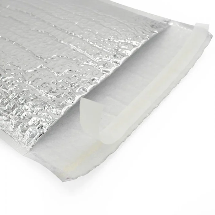 Plic Cu Bule Termoizolant Dimensiuni 500 x 475 mm, Material PET / Folie Bule / PEE, Clapeta 50 mm, Culoare Argintiu-Plicuri I...