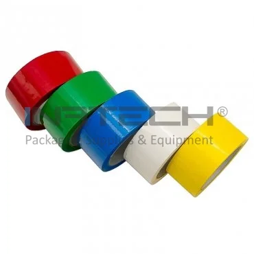 Banda Adeziva Colorata Lungime 66 m, Adeziv Acrilic, Latime 50 mm, Culoare Galben