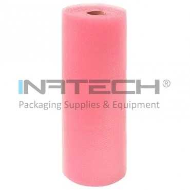 Folie Cu Bule Mici Roz Latime 200 mm, Lungime 100 m, Straturi 2, Grosime 60 my, Цвят Розов