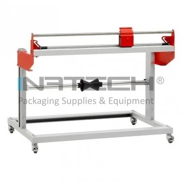 Dispenser Mobil Pentru Ambalare, Suport 1 Rola Diametru maxim role 900 mm, Latime maxima role 1600 mm, Latime dispenser 1900 mm, Inaltime dispenser 715 mm, Cutter NU, Greutate 26.5 kg