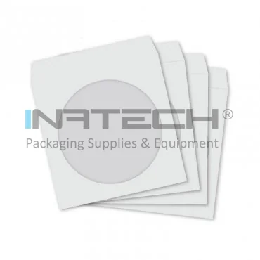 Plic Fara Fereastra Adeziv Umectabil, Dimensiuni 124 x 127 mm, Цвят Бял, Tip CD DVD, Ambalare Buc/Cutie 1000