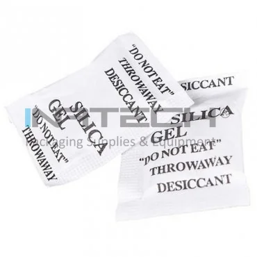 Silica Gel Desicant Dimensiune Sac 200 x 150 mm, Unitati Desicare 16, Greutate Sac 480g kg, Performanta Absorbtie Vapori 96 g, Buc / Pachet 30
