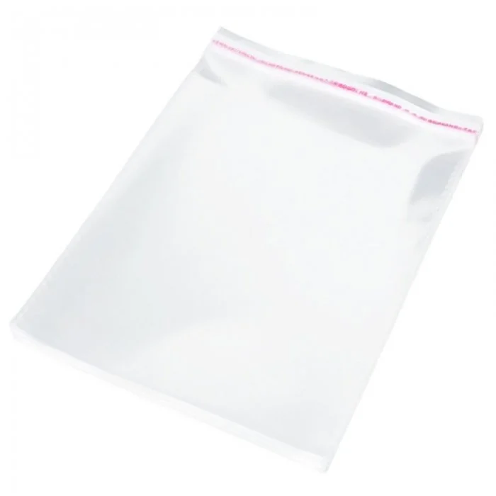 Pungi Cu Clapeta Adeziva Latime 320 mm, Inaltime 480 mm, Pliu NU mm, Grosime 50 my, Clapeta 40 mm, Culoare Transparent, Buc /...