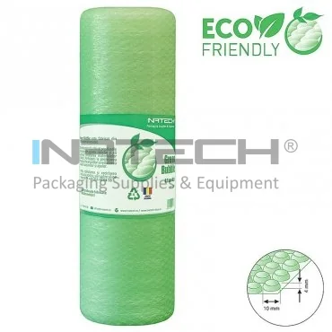 Folie Cu Bule Mici Eco Friendly Latime 400 mm, Lungime 100 m, Straturi 2, Grosime 60 my, Цвят Зелен
