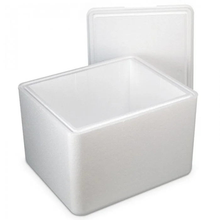 Cutii Termoizolante EPS Pentru Transport Dimensiune Interioara 345 x 260 x 220 mm, Grosime Perete 40 mm, Volum Litri 19.7, Ma...