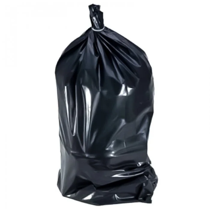 Saci Menajeri Din Polietilena Tip Sac Gros, Litri 120, Grosime 20 my, Dimensiuni 700x1100 mm, Culoare Negru, Saci/Rola 10-Pun...