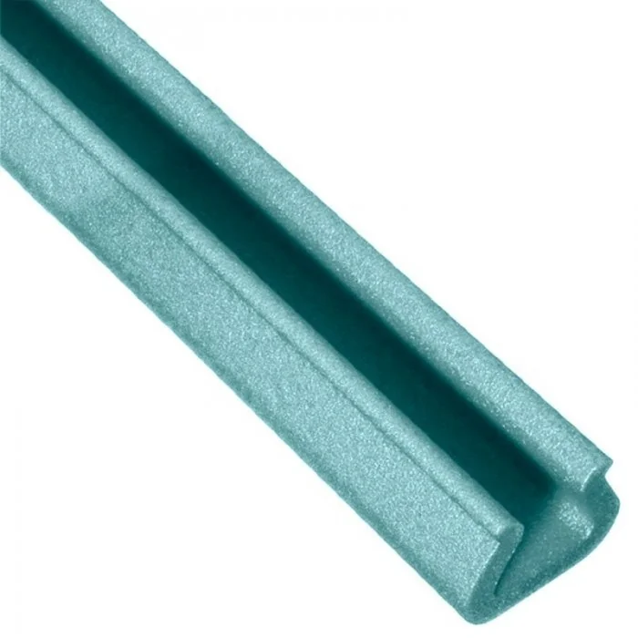 Profil Din Spuma PEE, U Tulip Lungime 850 mm, Dimensiuni A-B-C-D 41 x 12 x 25 x 47 mm, Culoare Albastru, Metri / Pachet 1-Pol...