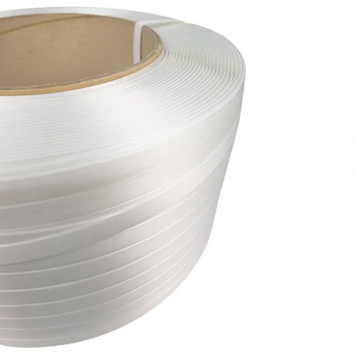 Banda Paletizare PP Lungime 2000 m, Latime 12 mm, Utilizare Automata, Grosime 0.70 mm, Culoare Alb, Diametru Tub 200 mm-Benzi...