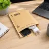 Удароустойчиви хартиени пликове с вътрешен размер 120x215 мм, външен размер 140 x 225 мм, естествен цвят, тип B12, бр. / опаковка 200