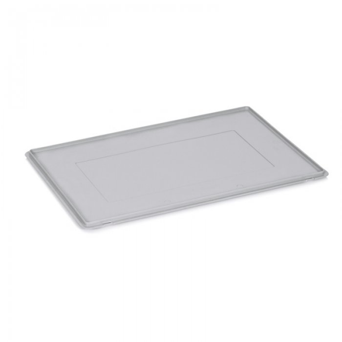 Capac pentru Lazi Euro 600 x 400 x 20 mm, Material PP Virgin, Gri