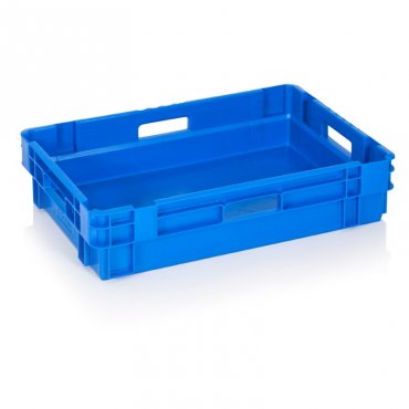Lada Transport Produse Congelate 600 x 400 x 140 mm, Solida, Material PP Virgin, Albastra