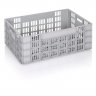 Lada Transport Euro 600 x 400 x 235 mm, Baza/Pereti Ventilati, Material PP Virgin, Gri