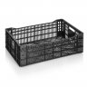 Lada Transport Euro B 600 x 400 x 200 mm, Baza/Pereti Ventilati, Material PP Virgin, Neagra