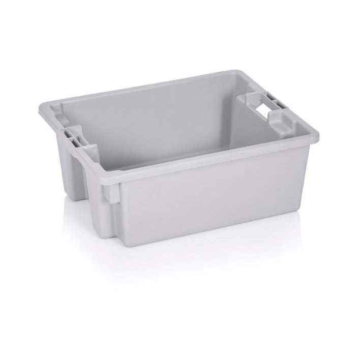 Lada Transport Carne si Peste 500 x 400 x 195 mm, Material PP Virgin, Gri