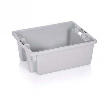 Lada Transport Carne si Peste 500 x 400 x 195 mm, Material PP Virgin, Gri