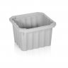 Lada Transport Pentru Lapte 406 x 406 x 265 mm, Material PP Virgin, Gri