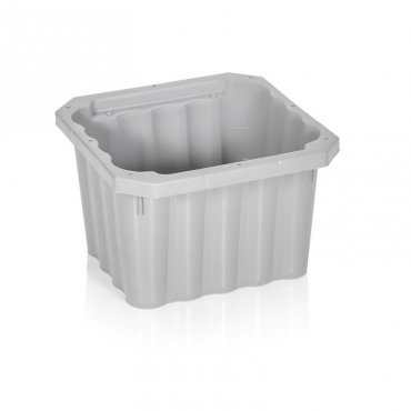 Lada Transport Pentru Lapte 406 x 406 x 265 mm, Material PP Virgin, Gri