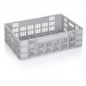Lada Transport Euro 600 x 400 x 180 mm, Baza/Pereti Ventilati, Material PP Virgin, Gri