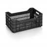 Lada Transport PSZ 530 x 350 x 240 mm, Pereti Ventilati, Material PP Virgin, Neagra
