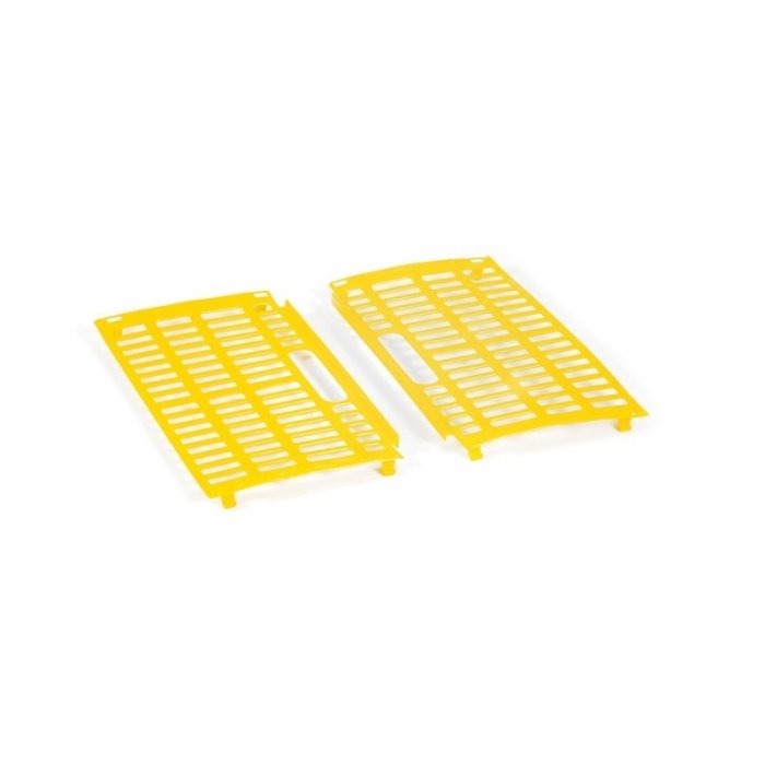 Set De Usi Pentru Lada Pasari VII 420 x 230 x 13 mm, Material PP Virgin, Galben/Albastru