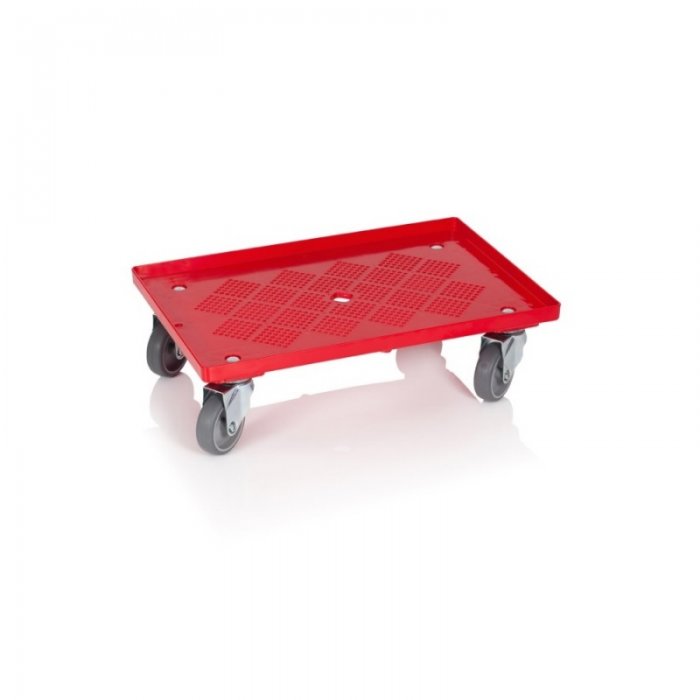 Carucior Pentru Transport 610 x 410 x 170 mm, Material ABS, Rosu