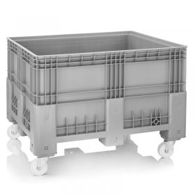 Boxpalet Solid 1200 x 1000 x 760/960 mm, 4 Roti | INATECH Packaging