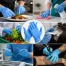 Ръкавици за еднократна употреба от нитрилен материал, размер S, нитрилен материал, син цвят, бр. / опаковка 100