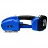Машина за PP/PET лента с батерия, произход Италия, батерия Bosch 18V, 4Ah, PP/PET лента 13-16 мм, дебелина на лентата 0.50-1.20 мм, дръжка ДА, тегло 3.9 кг, система за фрикционно запечатване