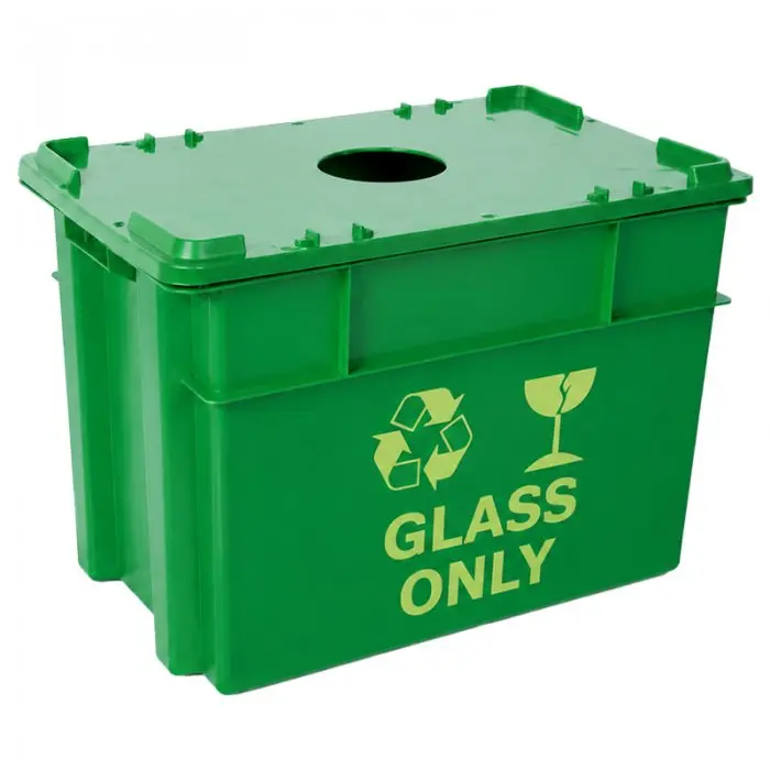 Container Pentru Reciclare 600 x 400 x 400 mm, 70 L, Material PP Virgin, Multicolor