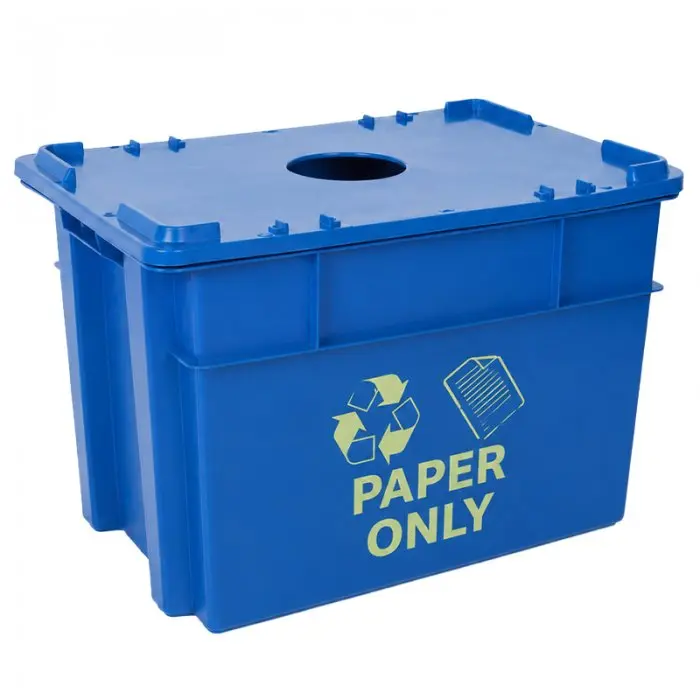 Container Pentru Reciclare 600 x 400 x 400 mm, 70 L, Material PP Virgin, Multicolor