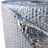 Алуминизирано фолио с малки балончета, ширина 1200 мм, дължина 34 м, 3 слоя, дебелина 80 µm, сребрист цвят