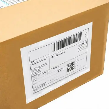 Комплект от 100 самозалепващи се плика за документи, C4/C5/C6/DL, размери 175 x 115 мм, цвят прозрачен, тип C6, бр. / опаковка 100