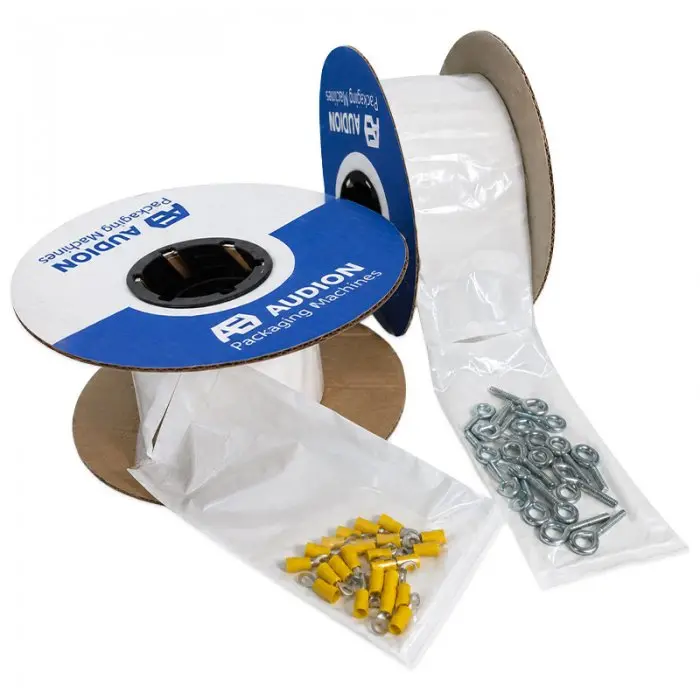 Ролка от предварително отворени полиетиленови пликове Audion SpeedBags® Duplex за машините Speedpack Tabletop 300 и Speedpack 400