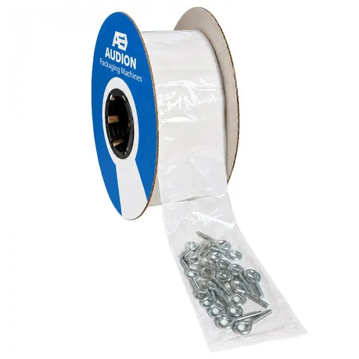 Ролка от предварително отворени полиетиленови пликове Audion SpeedBags® Duplex за машините Speedpack Tabletop 300 и Speedpack 400