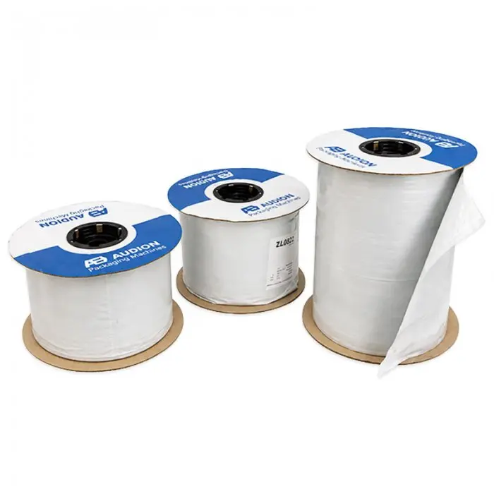 Ролка с предварително отворени полиетиленови пликове Audion SpeedBags® Coex Mailer за машините Speedpack Tabletop 300 и Speedpack 400