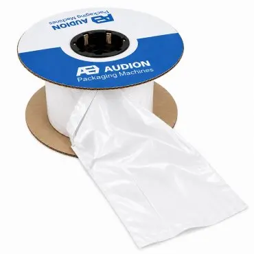 Ролка с предварително отворени полиетиленови пликове Audion SpeedBags® Coex Mailer за машините Speedpack Tabletop 300 и Speedpack 400