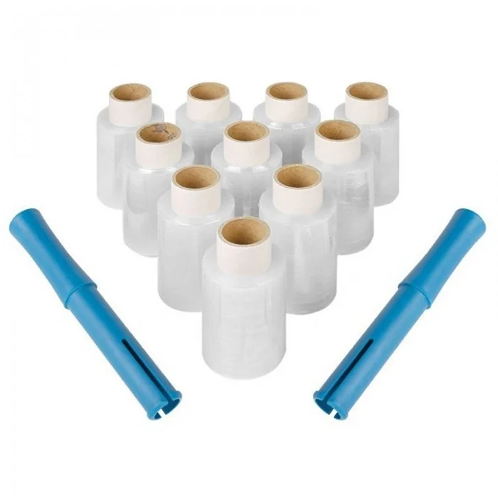 Kit Starter 10 Mini Role Folie Stretch-Folie Stretch, Legare Si Paletizare